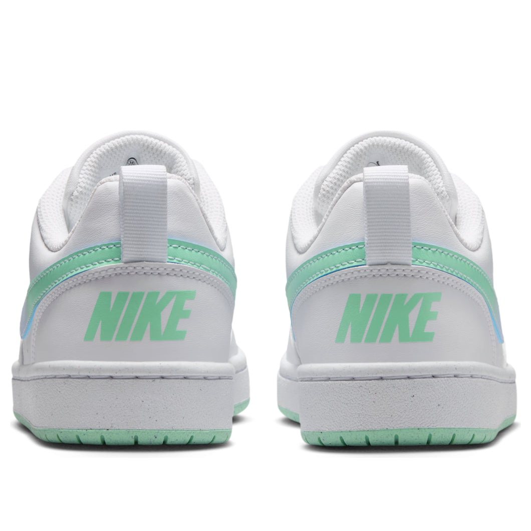 (GS) Nike Court Borough Low 'White Arctic Green Football Grey' IQ6529-100