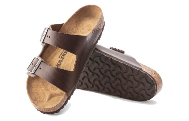 Birkenstock Arizona Grip Natural Leather 'Vintage Wood roast' 1023117