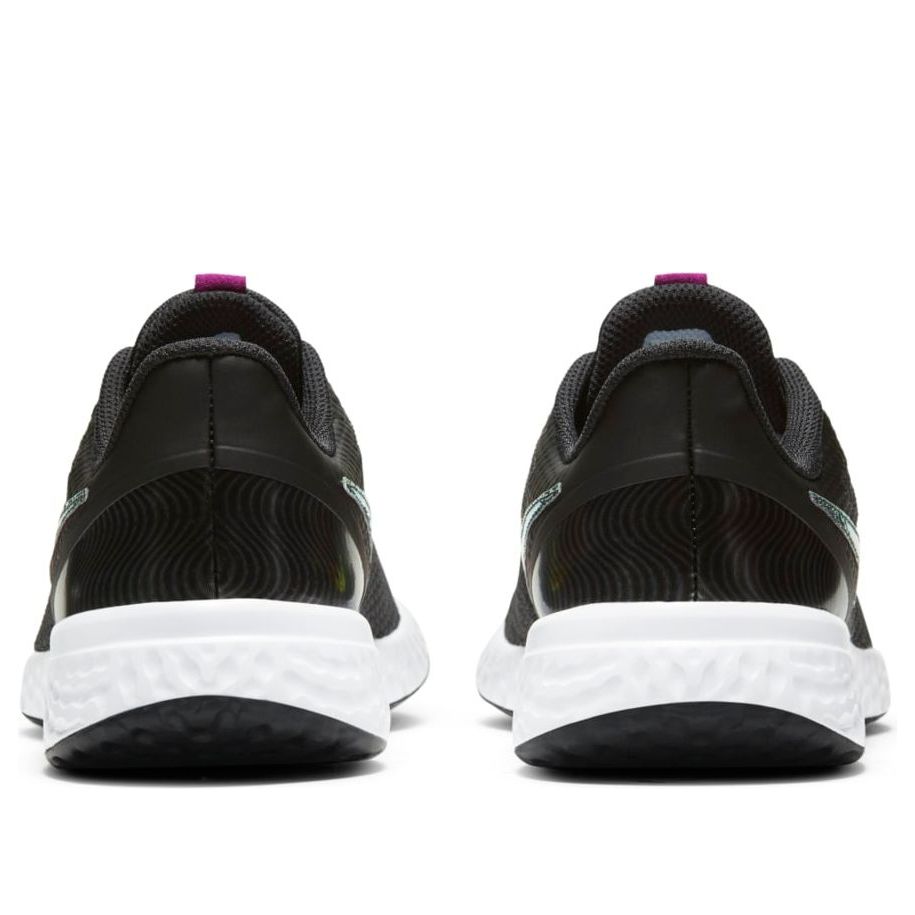 (GS) Nike Revolution 5 Power 'Black Iridescent Swoosh' CW3263-001