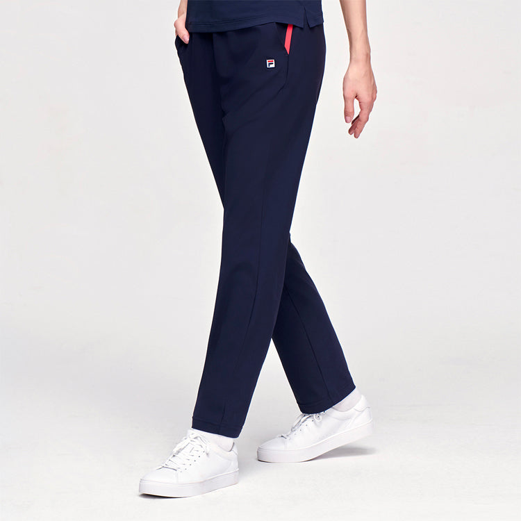 (WMNS) FILA Printing Straight Trousers Blue A11W123601F-NV