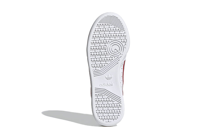 (GS) adidas Continental 80 J 'White Silver Red' FV8199