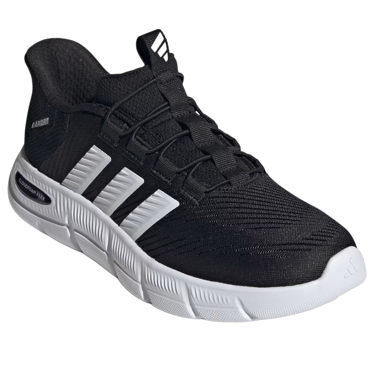 (WMNS) adidas Cloudfoam Flex Rapidfit Shoes 'Core Black Cloud White Silver Metallic' HP7002