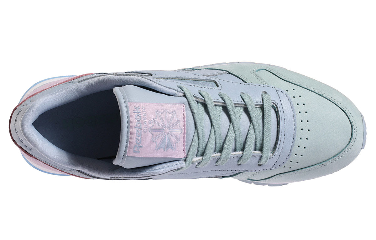 (WMNS) Reebok Classic Leather Sports Casual Shoes 'Blue Green' BS7592
