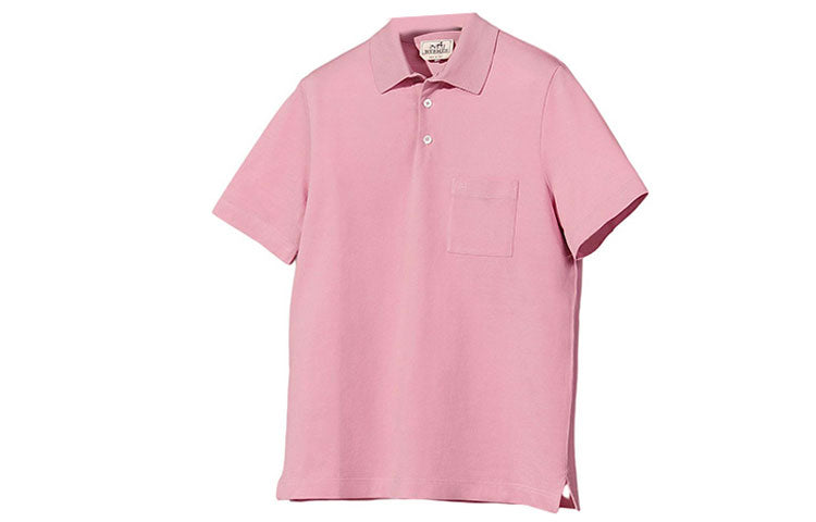 HERMES SS22 Polo Shirt Men's Pink