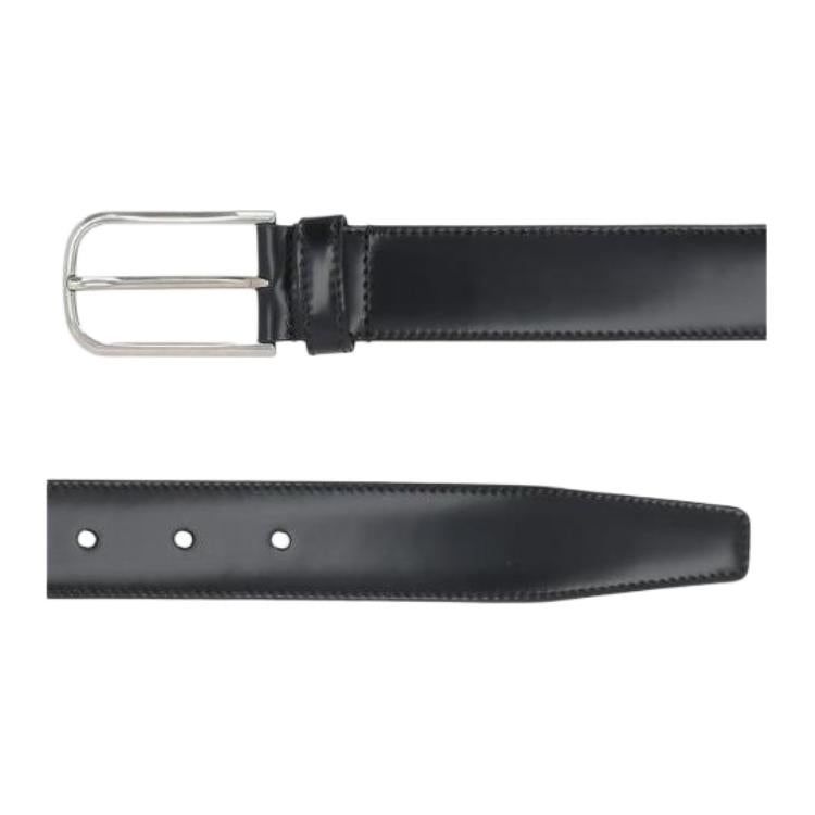 PRADA Black Leather Belts Men's -