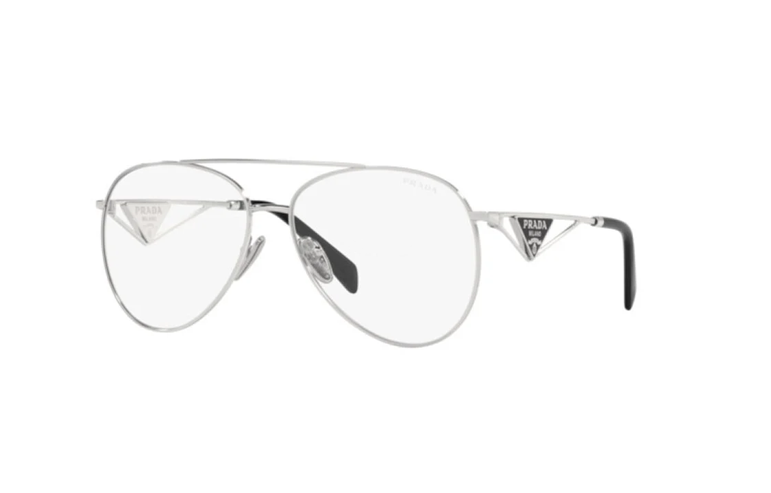 PRADA Steel Aviator Sunglasses Women's Silver
