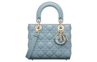 DIOR Lady Dior Sheepskin Dior Bag Shoulder Bag Crossbody Bag Handbag Small Size Women's Sky Blue