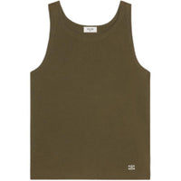 CELINE Triomphe Tank Top In Ribbed Silk Jersey
