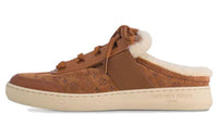 LOUIS VUITTON Lous Abrasion-Resistant Wrap-toe Slippers Women's Tan