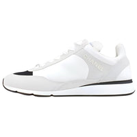 CHANEL Low Top Casual Shoes Women's Gray White Black