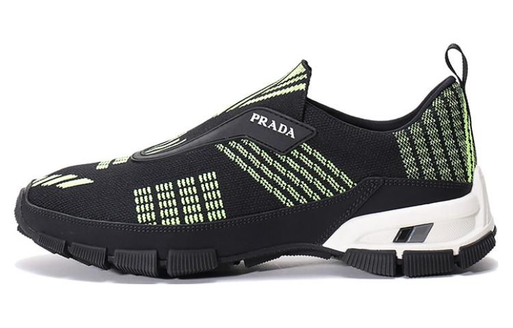 PRADA Crossection Knit Low 'Black Neon Green'
