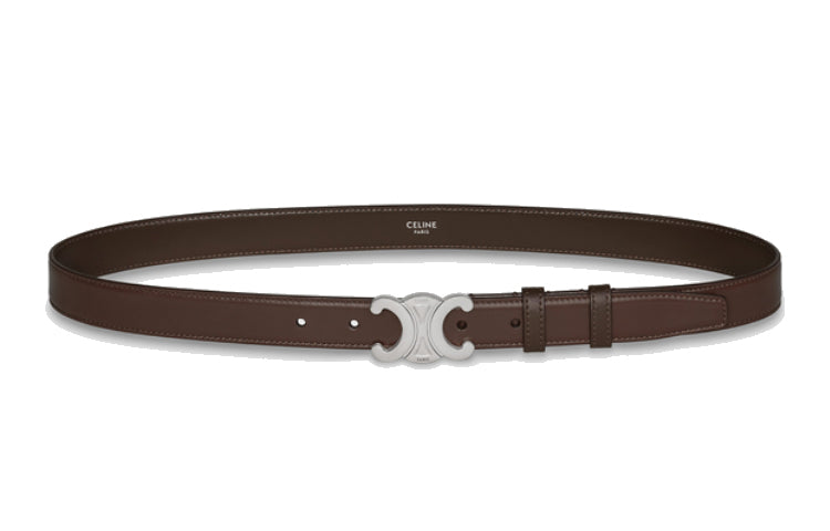 CELINE Medium Triomphe Belt In Taurillon Leather