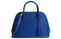 HERMES Bolide Evercolor Calfskin Bowling Bag, Handbag, Shoulder Bag, Crossbody Bag Women's Royal Blue/Sapphire Blue