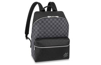 LOUIS VUITTON Discovery Canvas With Leather Backpack Small Size Men's Gray/Black