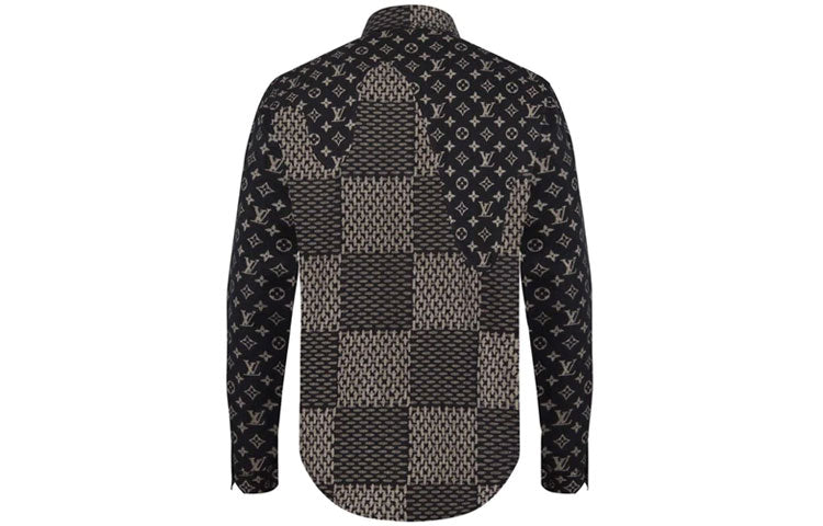 LOUIS VUITTON X Nigo Mngm Waves Giant Damier Flannel Shirt