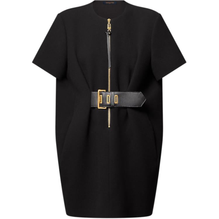 LOUIS VUITTON SS25 Short-Sleeved Dresses Women's Black