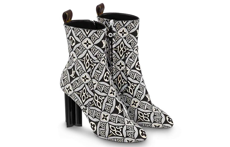 LOUIS VUITTON Silhouette Heelas 'Black Sophisticated Monogram' Women's