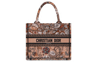 DIOR BookTote Embroidery Tote Bag, Shopping Bag, Handbag Trumpets Women's Pink