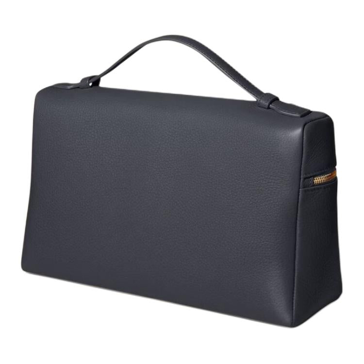 Loro Piana ExtraPocket Calfskin Small Square Makeup Bag Handbag Women's Marine Blue