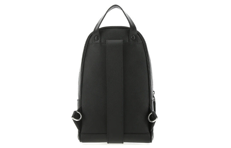PRADA Leather Backpack Unisex Black