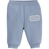 Infant And Toddler DIOR Knitted Sweatpants SS25 Kids' Apparel Christian Dior Couture Track Pants Blue