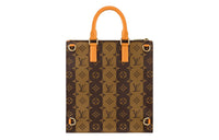 LOUIS VUITTON X Nigo Sac Plat Cross Monogram Stripes Brown