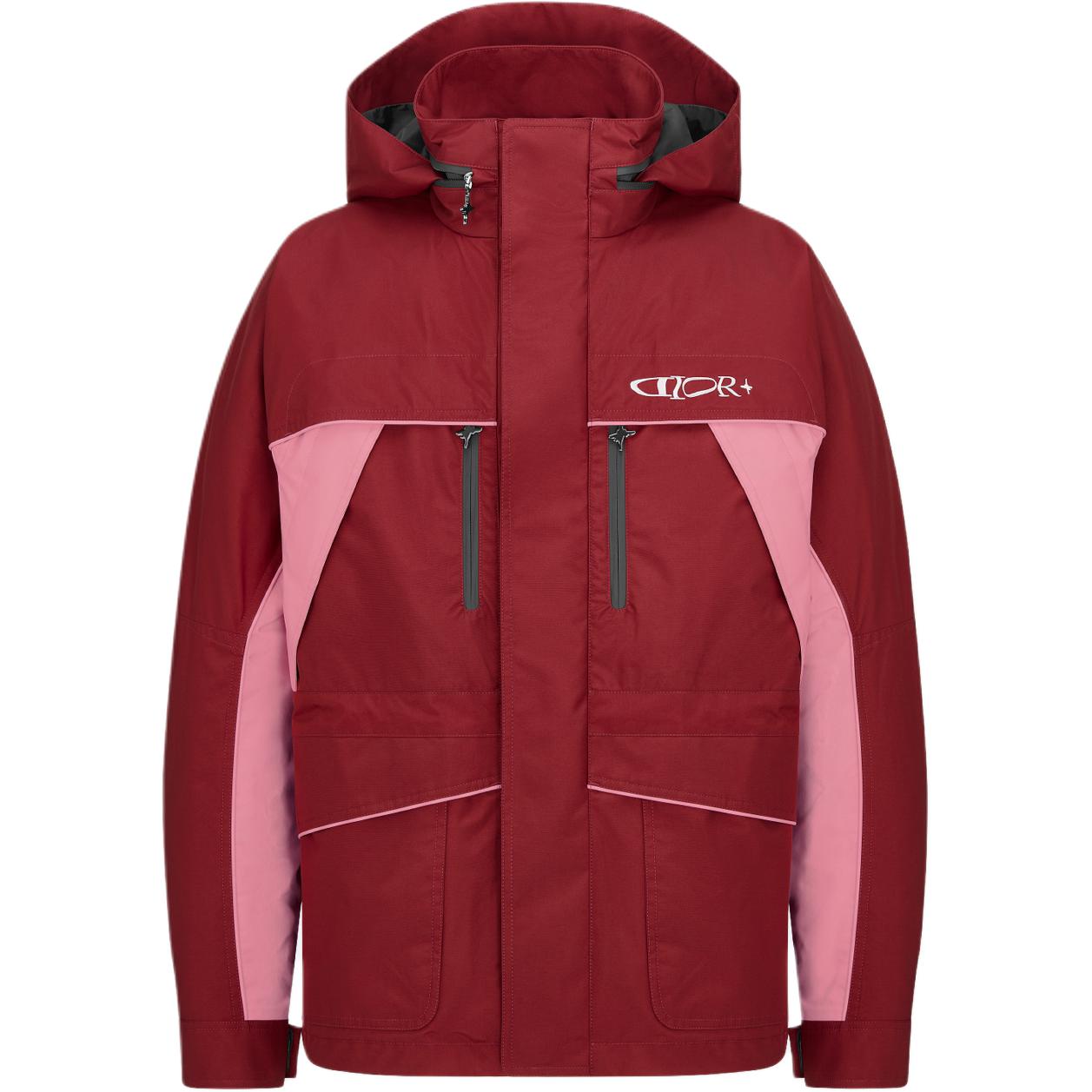 DIOR FW24 Parka Coat Men's Burgundy