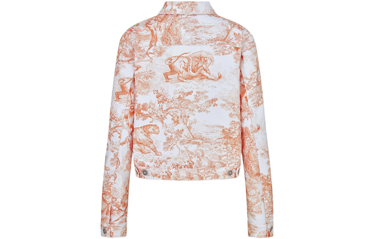 DIOR FW22 Denim Jacket Women's Orange