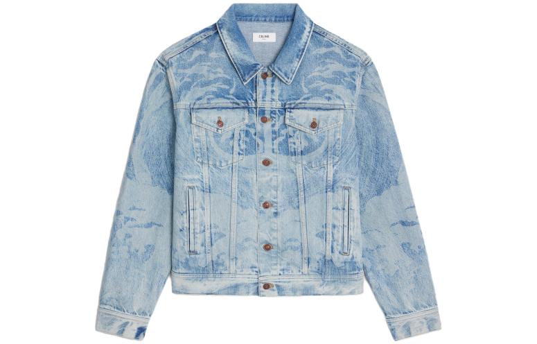 CELINE Denim Jackets Men Blue