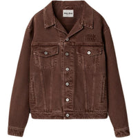 MIU MIU Garment dyed Denim Jacket