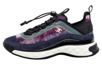 CHANEL Lightweight Low-Top Sports Casual Shoes Women's Dark Blue