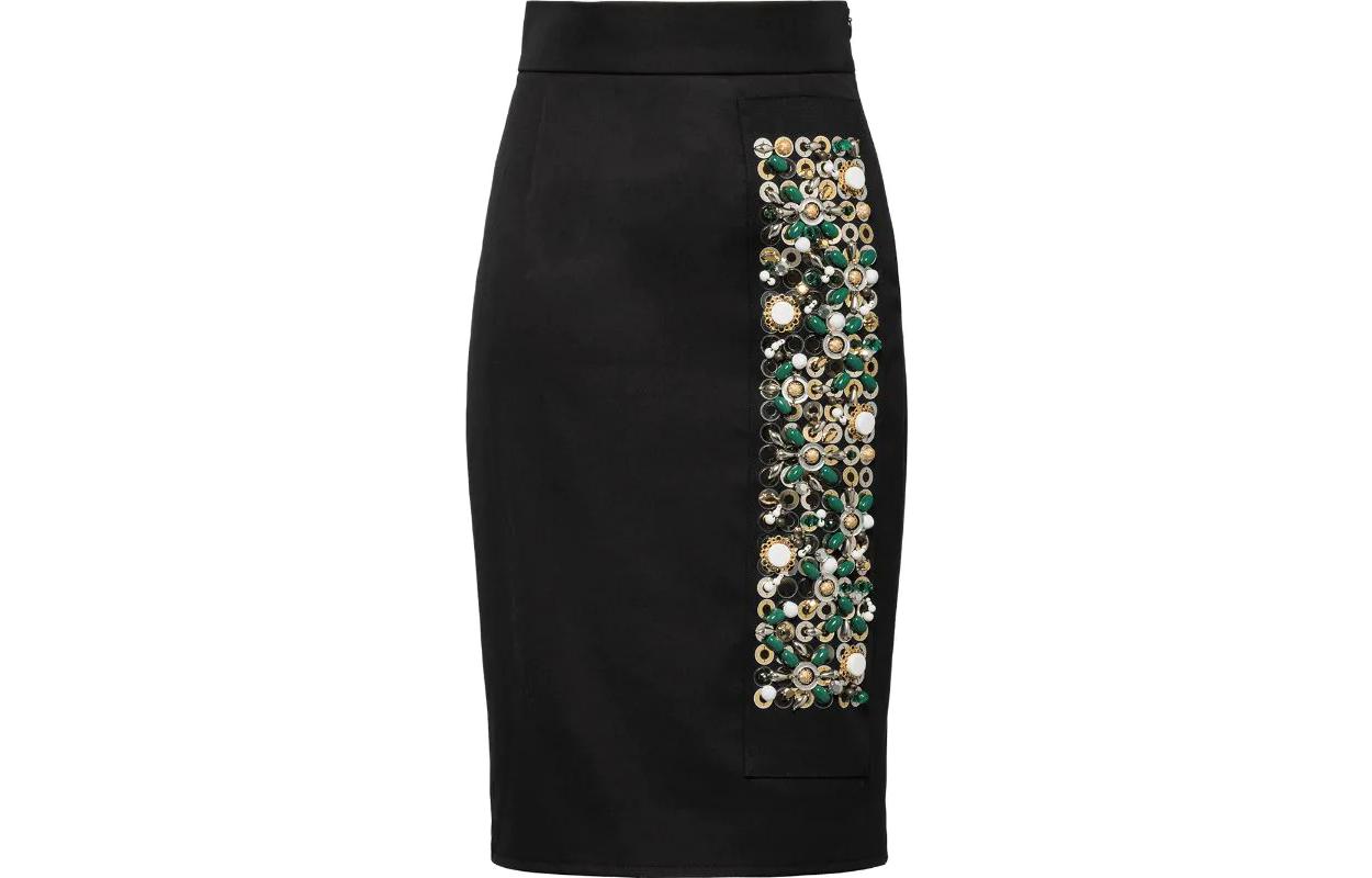 PRADA Casual Long Skirts Women's Black