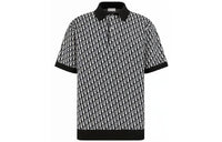 DIOR SS23 Polo Shirt Men's Black White