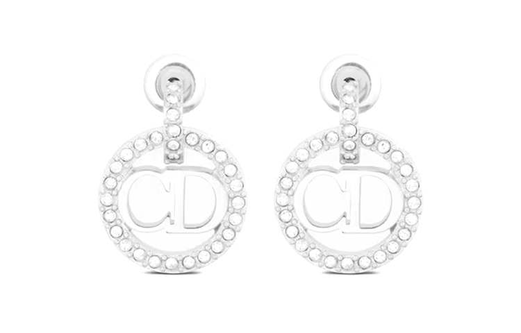 DIOR Earrings Women's Silver