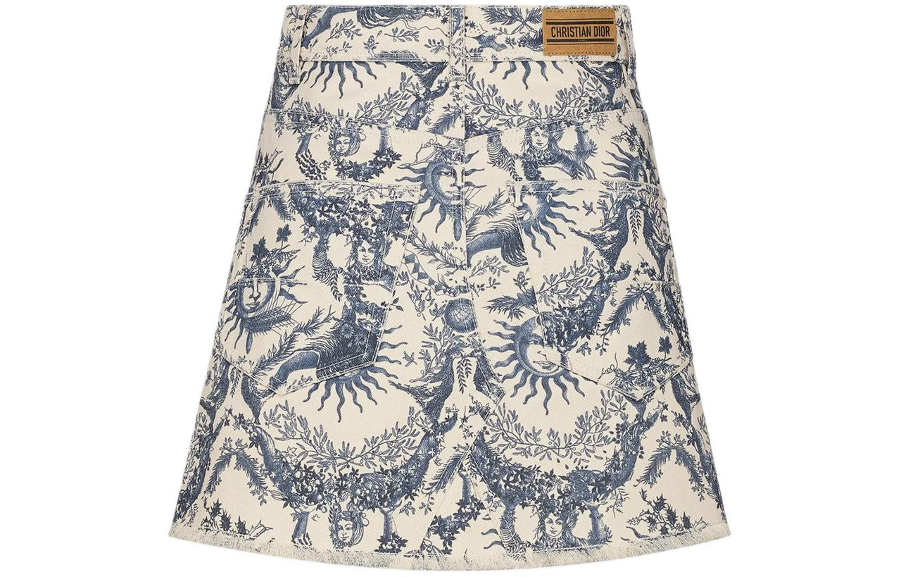 DIOR All Over Patterned Mini Skirt