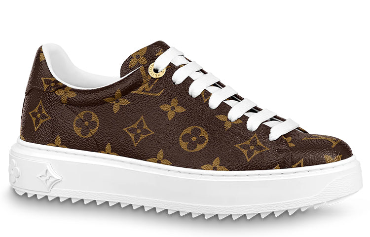 LOUIS VUITTON Time Out Sneakers 'Brown Monogram' Women's