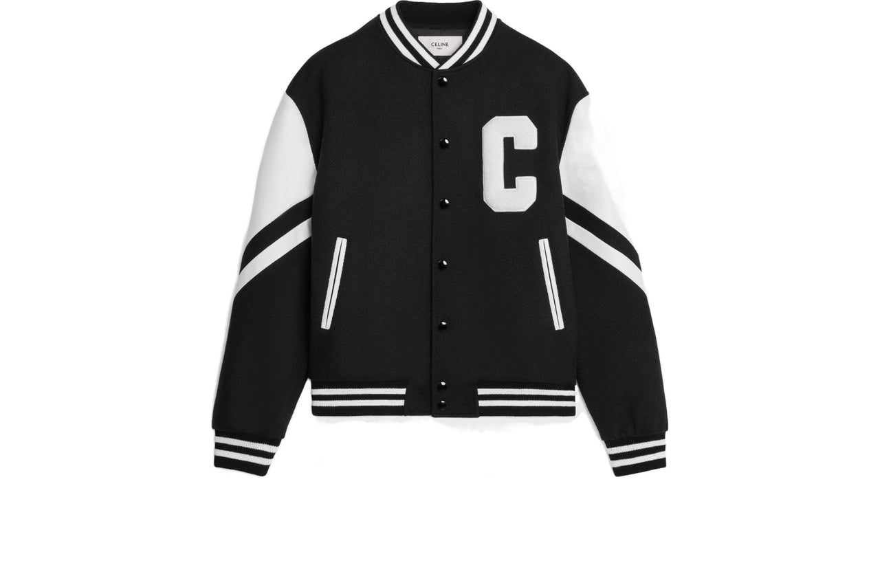 CELINE Jackson Teddy Jacket In Textured Wool