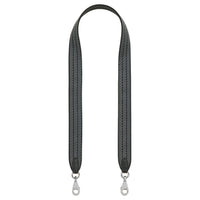 HERMES Cordage Canvas With Swift Calfskin Bag Shoulder Strap Women's Black/Gray