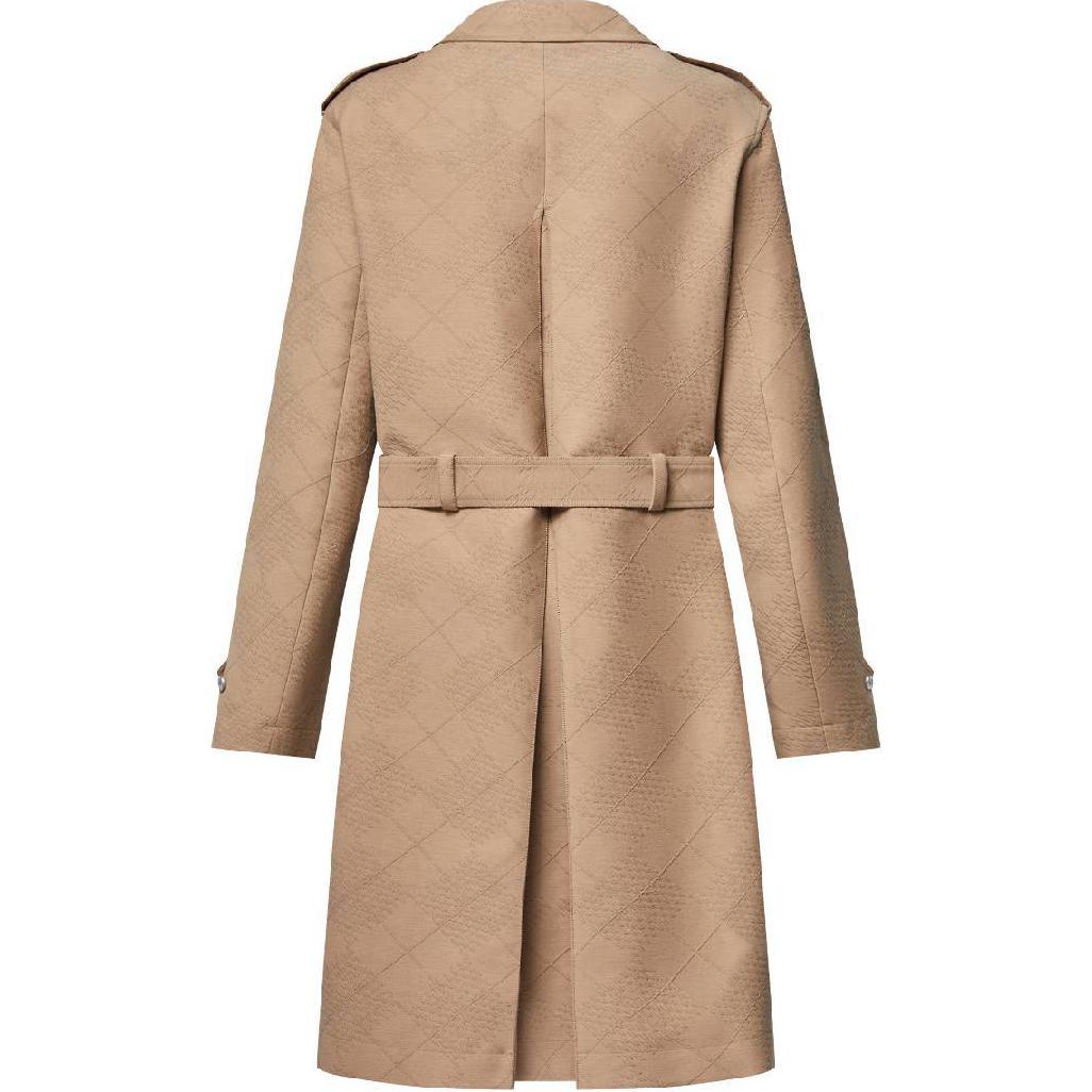 LOUIS VUITTON Cotton Silk Blend Trench