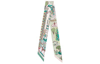 HERMES Silk Scarves Women's Green