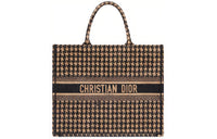 DIOR BookTote Cotton Tote Bag Shopping Bag Handbag Women's Brown