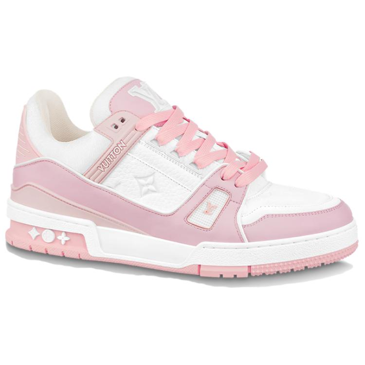 LOUIS VUITTON Trainer Pink White Women's