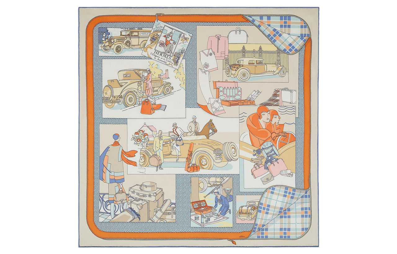 HERMES Silk Scarves Women's Multicolor