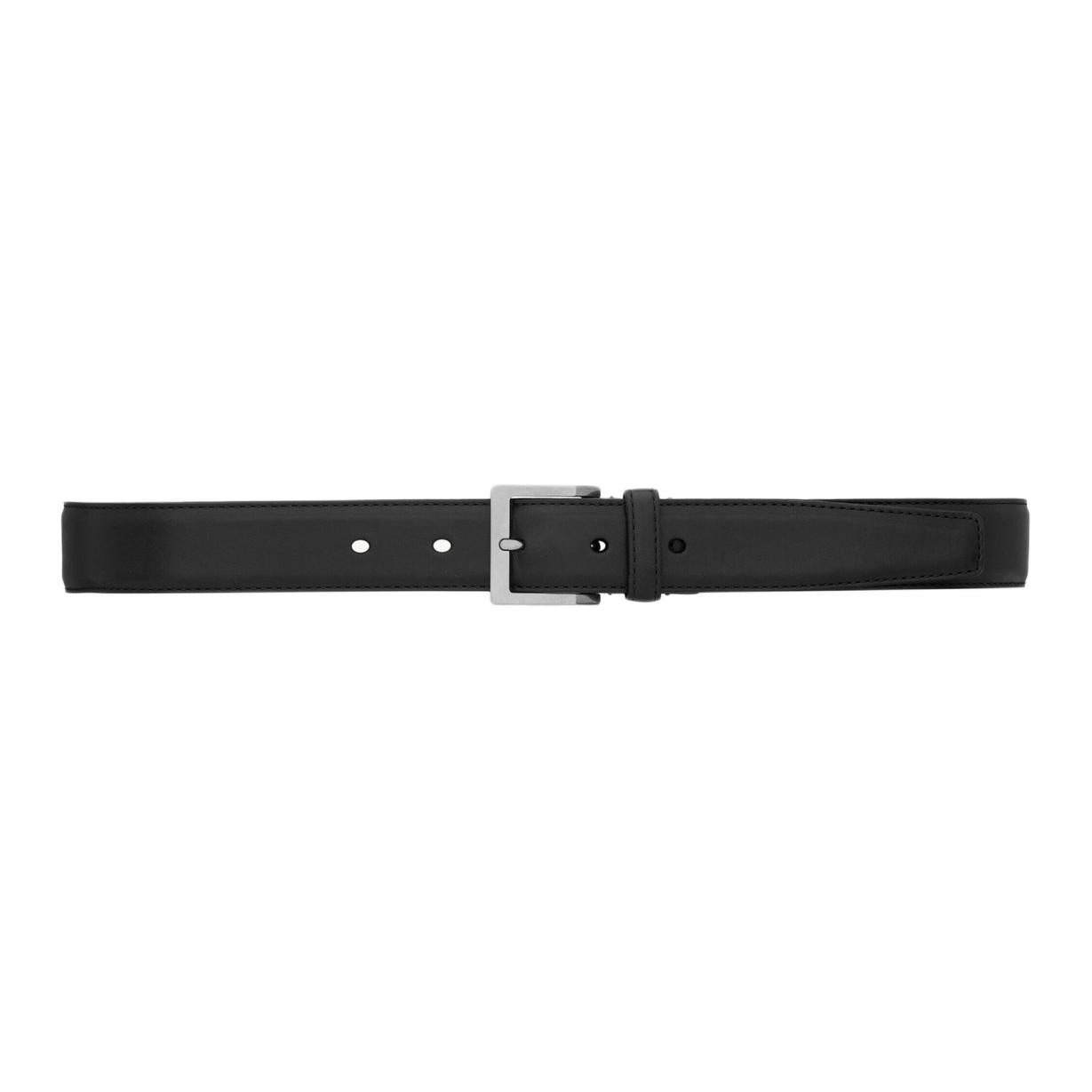 SAINT LAURENT Cow Leather Belts Women's Black 3CM