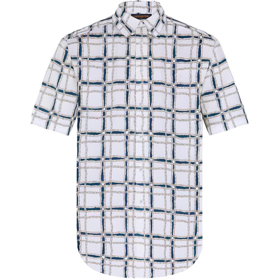 LOUIS VUITTON New Quarterly Products Of LV Shirts Men Black Stripes Pattern