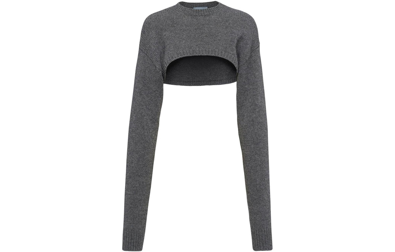 PRADA Cropped Cashmere Jumper