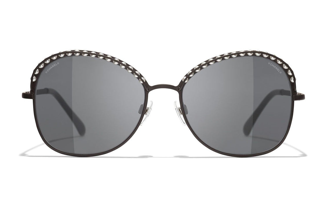 CHANEL Sunglasses Unisex Black