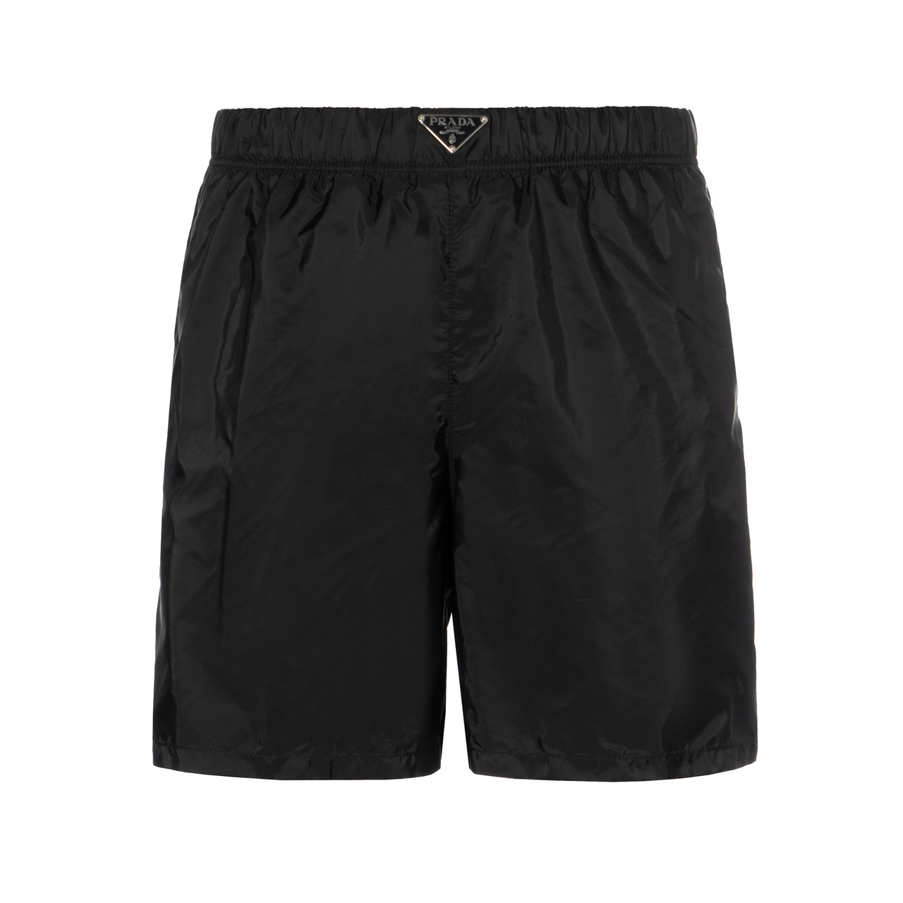 PRADA Triangle Logo Mid Rise Swim Shorts