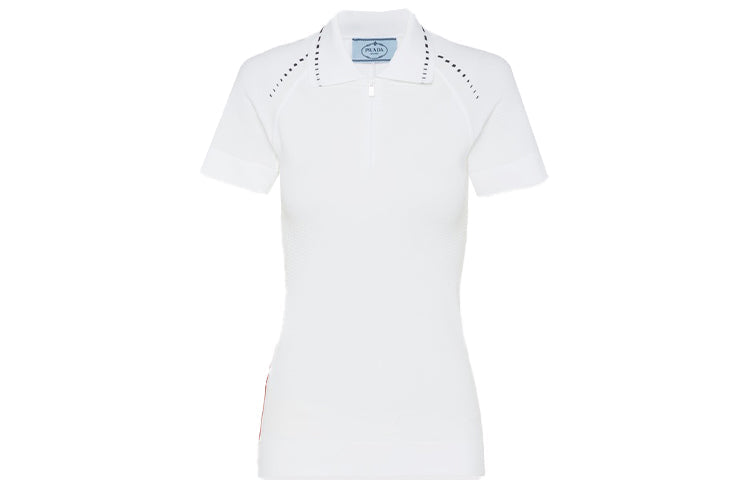 PRADA FW22 Polo Shirt Women's White