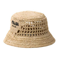 PRADA Raffia Bucket Hat